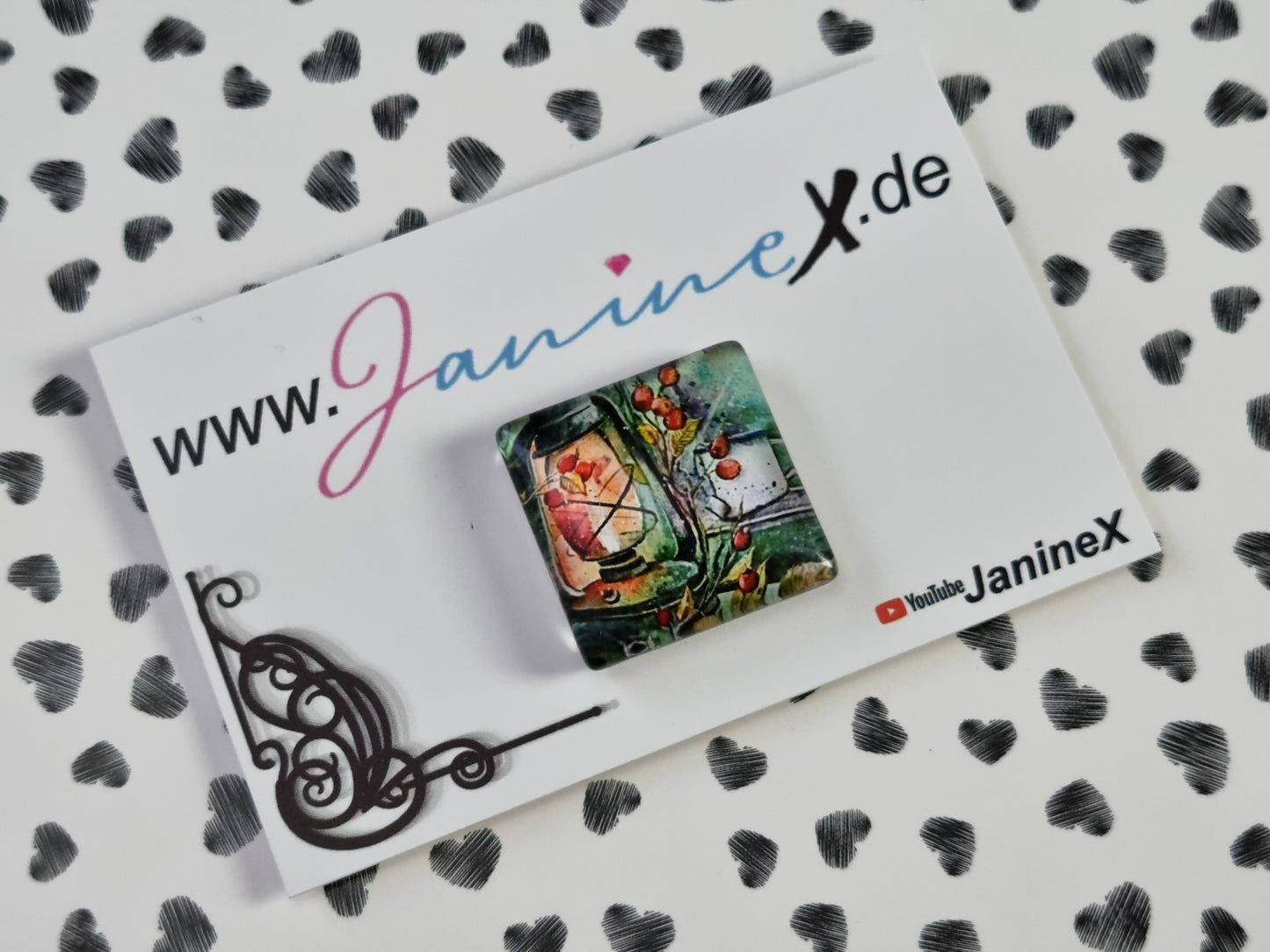 Diamond Painting Leinwand RUND ohne Steine - Harena`s Artwork "Hagebutten"