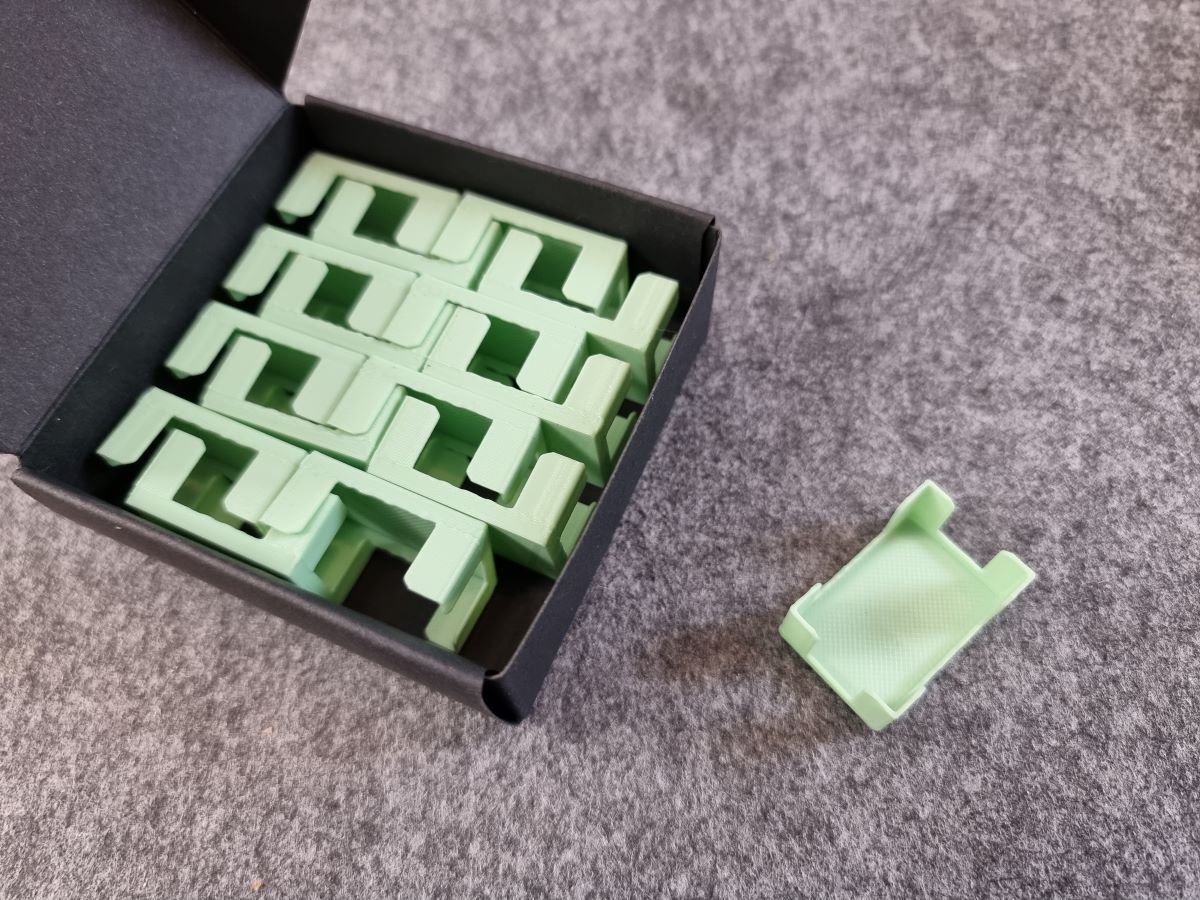 Diamond Painting mini Halterung für die 35 Slot BOX - 15+1 Stück #06 - pastellgrün