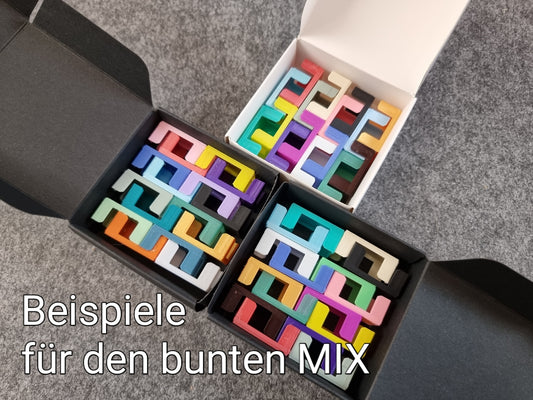 Diamond Painting mini Halterung für die 35 Slot BOX - 15+1 Stück #01 - BUNT