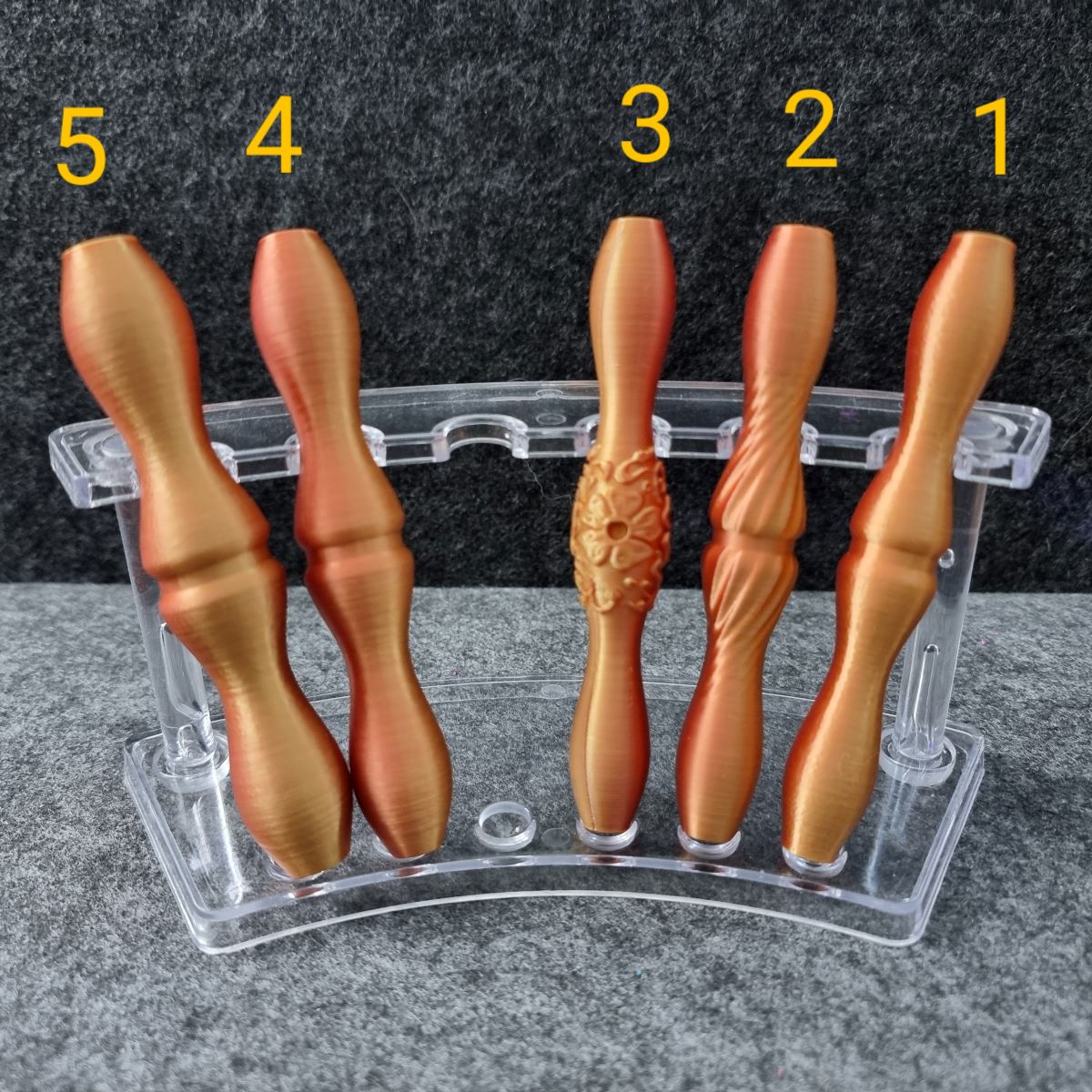 Diamond Painting ergonomischer 3 D Stift #14 - 2farbig gold/kupfer - wähle deine Variante