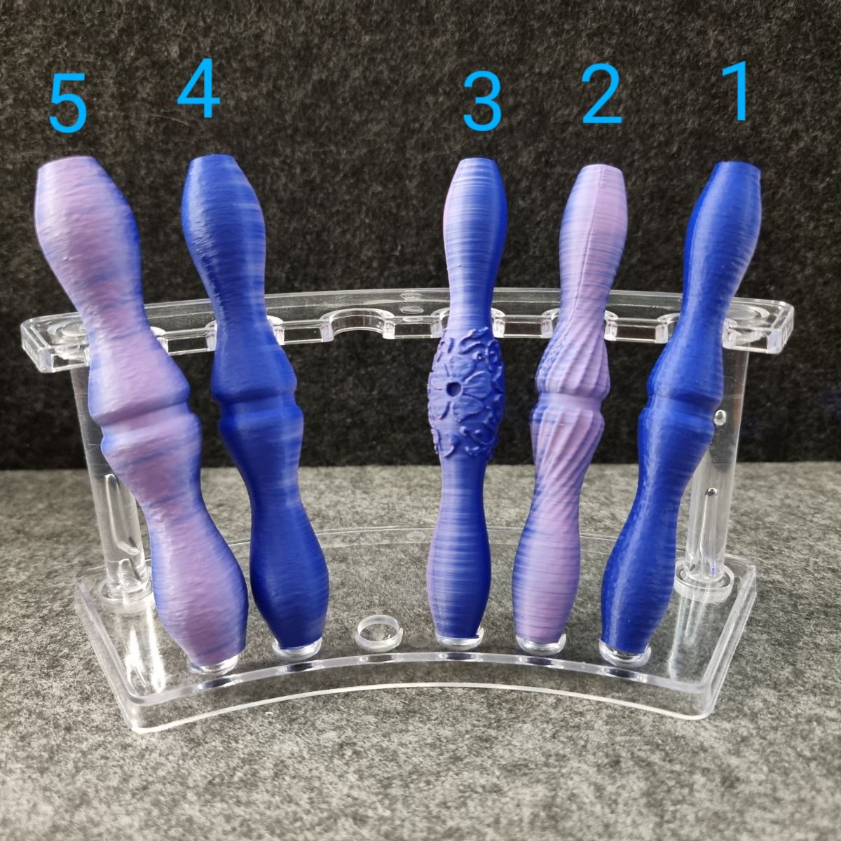 Diamond Painting ergonomischer 3 D Stift #25 - 2farbig blau/lila - wähle deine Variante