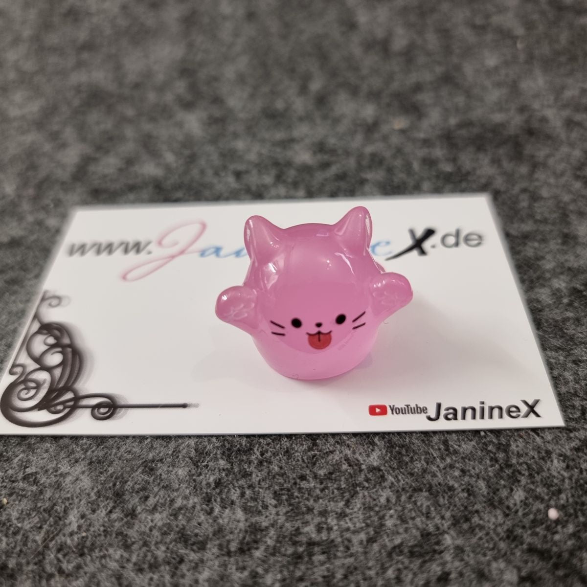 Magnet Cover Minder #217 - 3D Halloween Katzengeist - pink