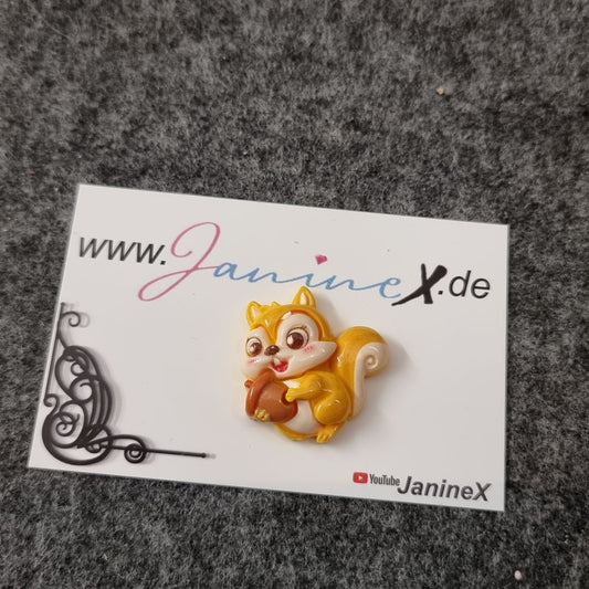 Magnet Cover Minder #221 - Herbst Eichhörnchen mit Nuss