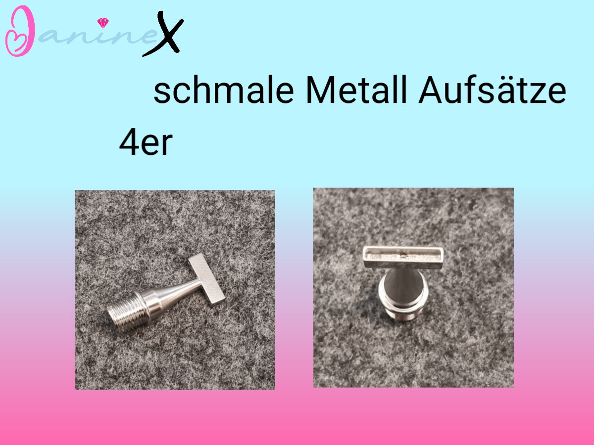 Diamond Painting schmale Metall Aufsätze (Schraubgewinde) - verschiedene Größen