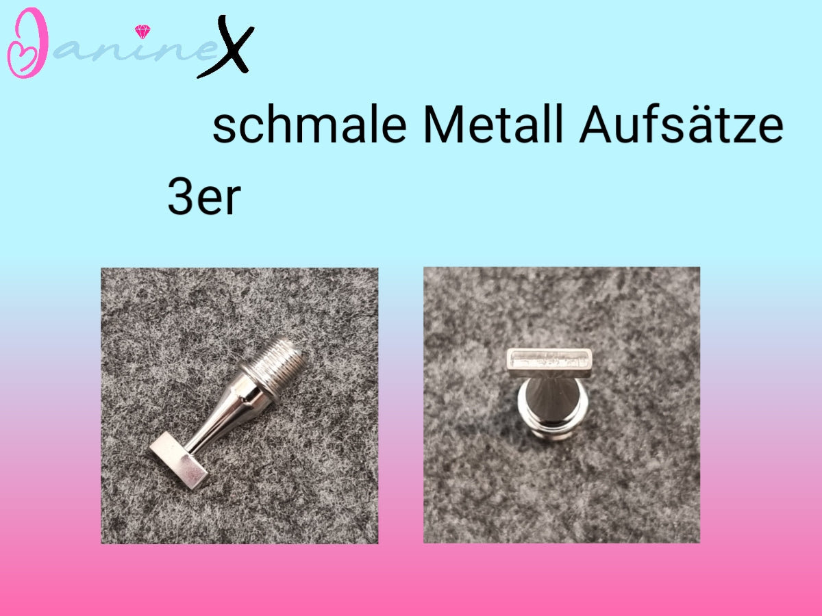 Diamond Painting schmale Metall Aufsätze (Schraubgewinde) - verschiedene Größen
