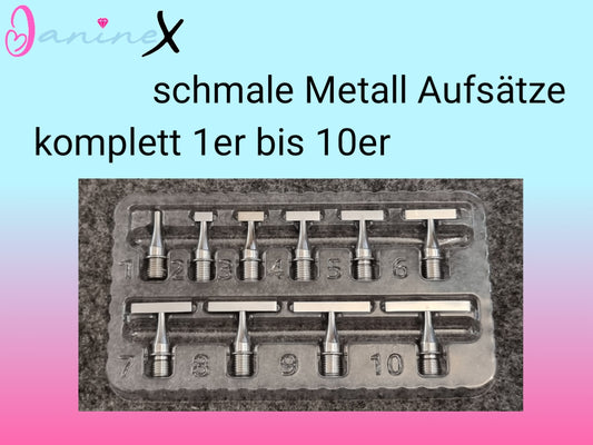 Diamond Painting schmale Metall Aufsätze (Schraubgewinde) - verschiedene Größen