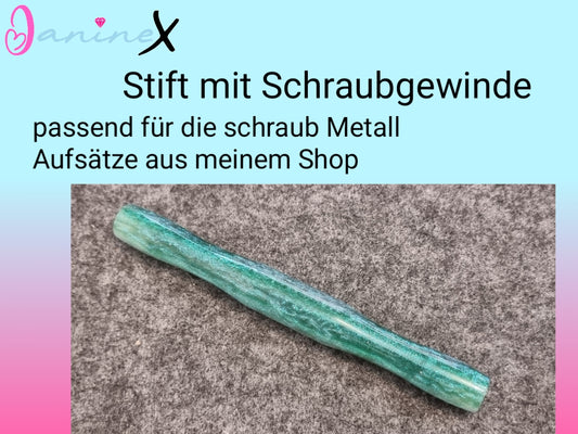 ergonomischer Diamond Painting Stift (Schraubgewinde) - grün Glitzer