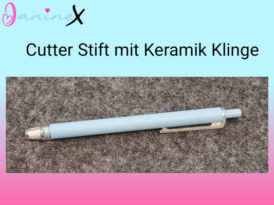 Diamond Painting Cutter Pen - Folienschneider Druckstift - Farbe hellblau