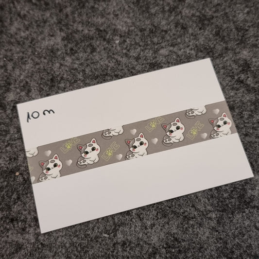 Diamond Painting Washi Tape 15 mm / Abklebeband #28 - Katzenliebe