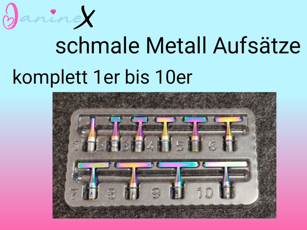 Diamond Painting schmale Metall Aufsätze (Schraubgewinde) - verschiedene Größen