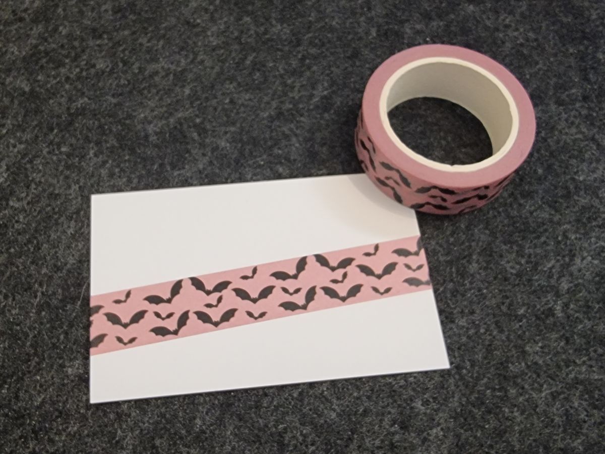 Diamond Painting Washi Tape 15 mm / Abklebeband #33 - Halloween Fledermäuse