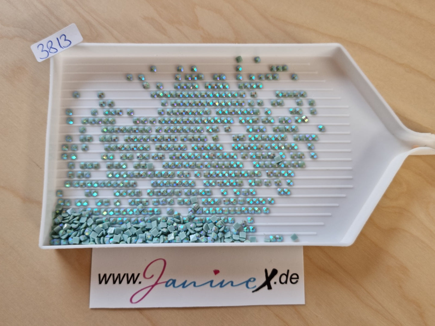 AB Steine eckig – Farbnummern DMC 3800 bis 5200 + ECRU