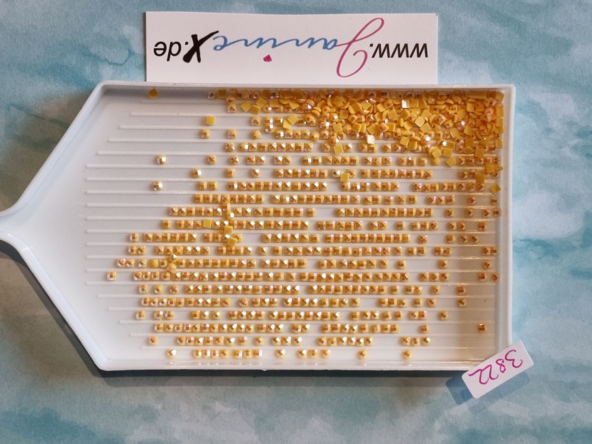 AB Steine eckig – Farbnummern DMC 3800 bis 5200 + ECRU