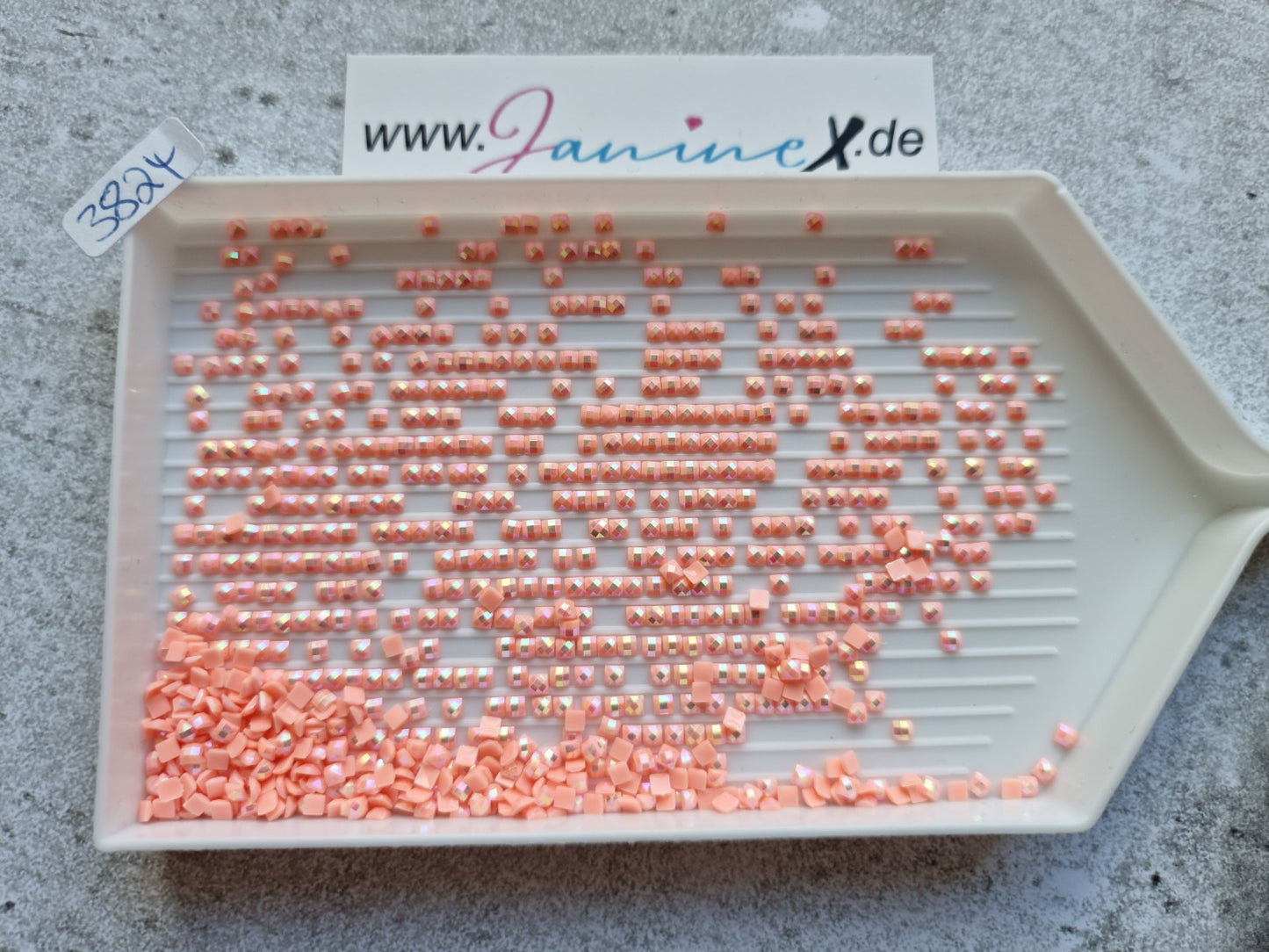 AB Steine eckig – Farbnummern DMC 3800 bis 5200 + ECRU