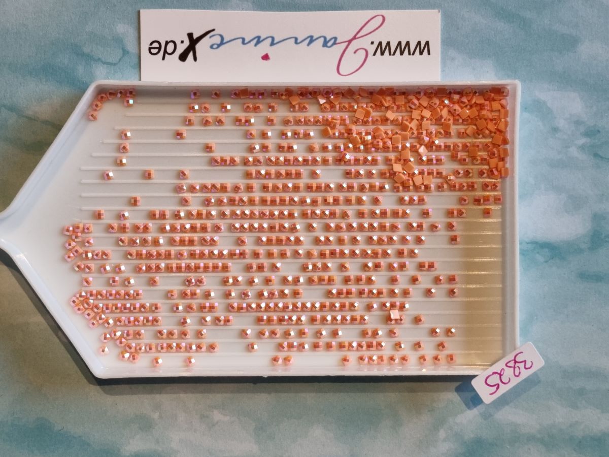 AB Steine eckig – Farbnummern DMC 3800 bis 5200 + ECRU