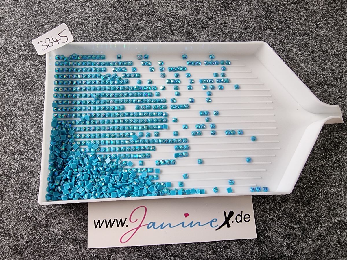 AB Steine eckig – Farbnummern DMC 3800 bis 5200 + ECRU