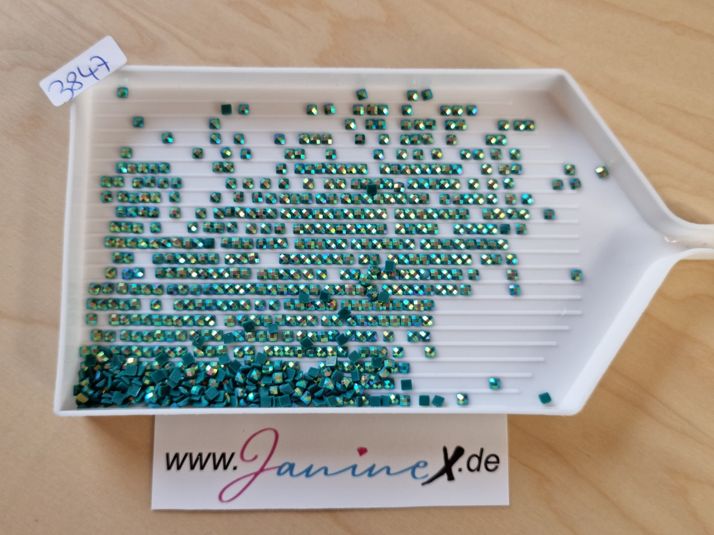 AB Steine eckig – Farbnummern DMC 3800 bis 5200 + ECRU