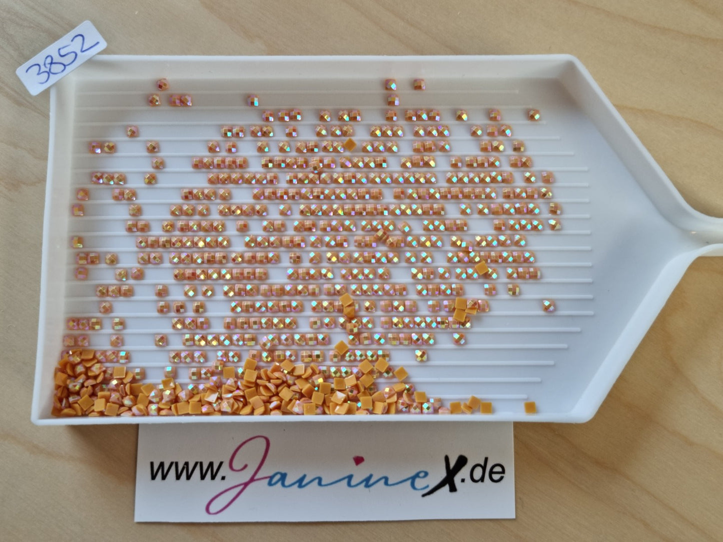 AB Steine eckig – Farbnummern DMC 3800 bis 5200 + ECRU