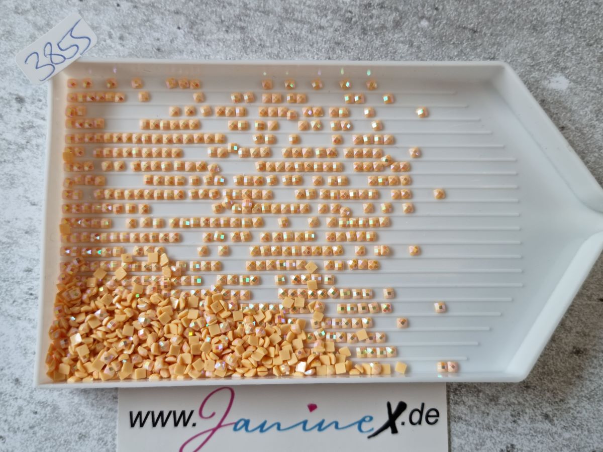 AB Steine eckig – Farbnummern DMC 3800 bis 5200 + ECRU