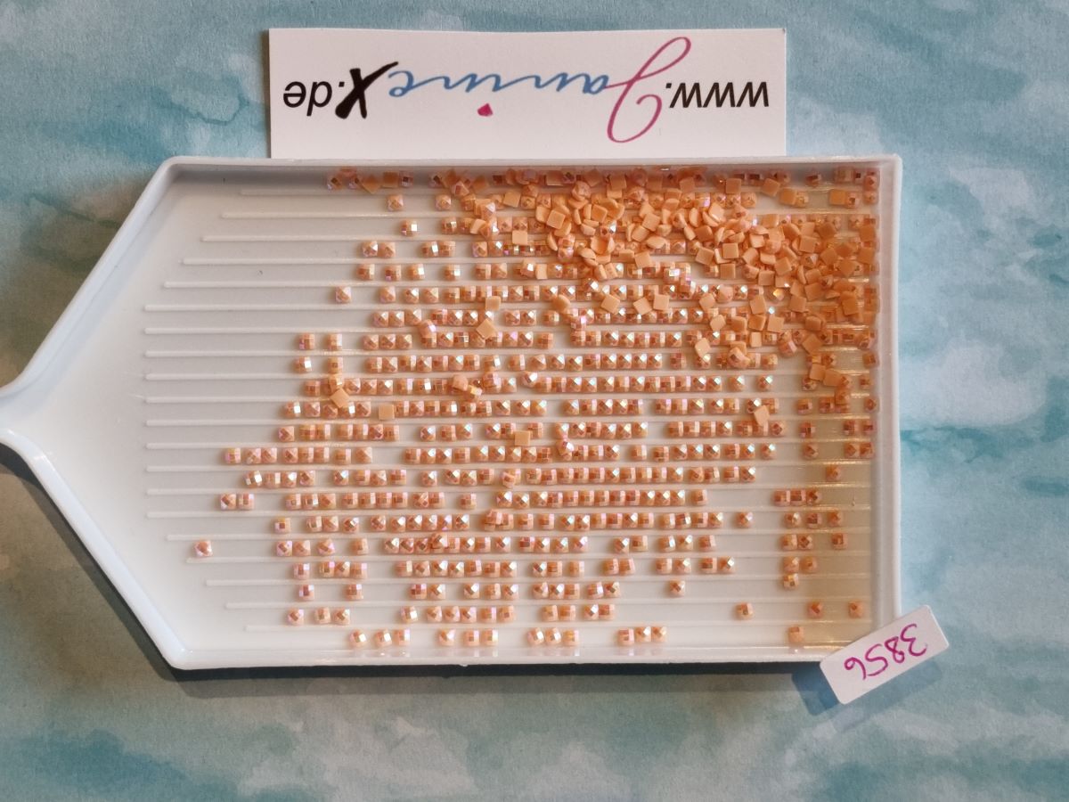 AB Steine eckig – Farbnummern DMC 3800 bis 5200 + ECRU