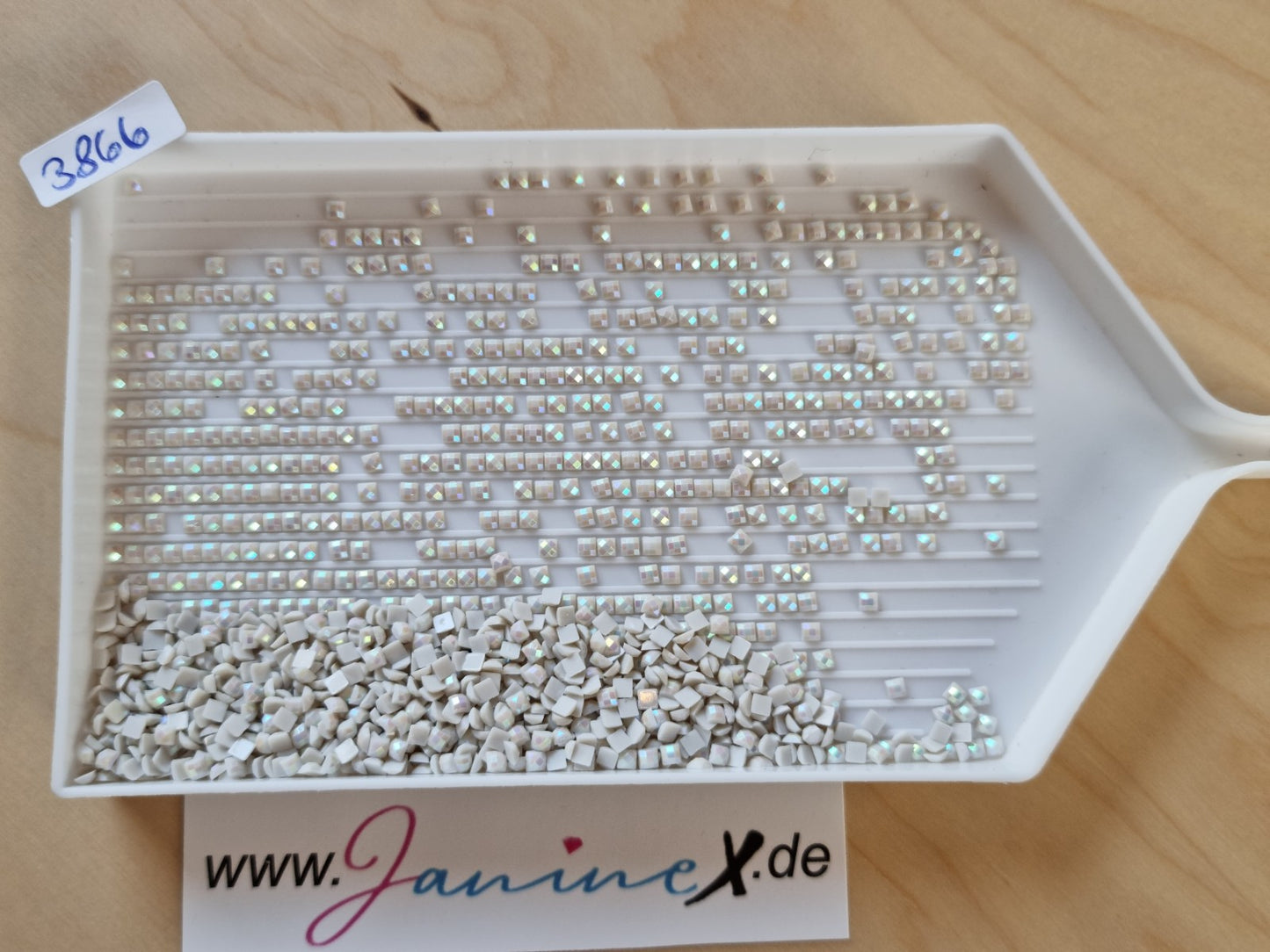 AB Steine eckig – Farbnummern DMC 3800 bis 5200 + ECRU