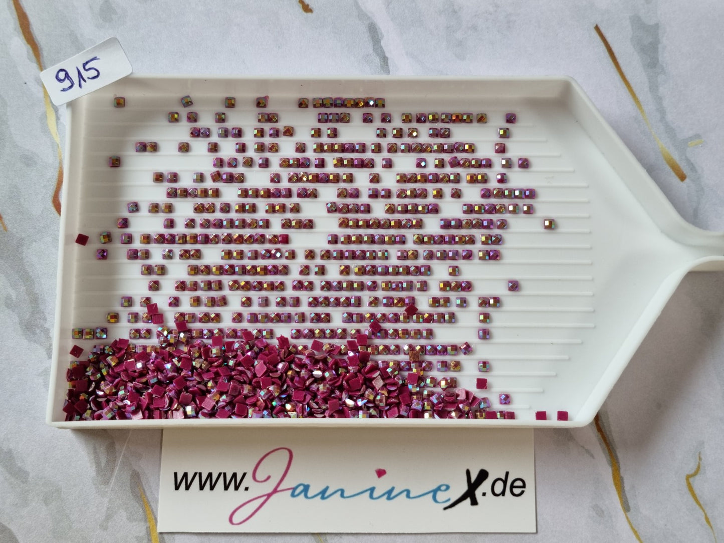 AB Steine eckig – Farbnummern DMC 900 bis 999