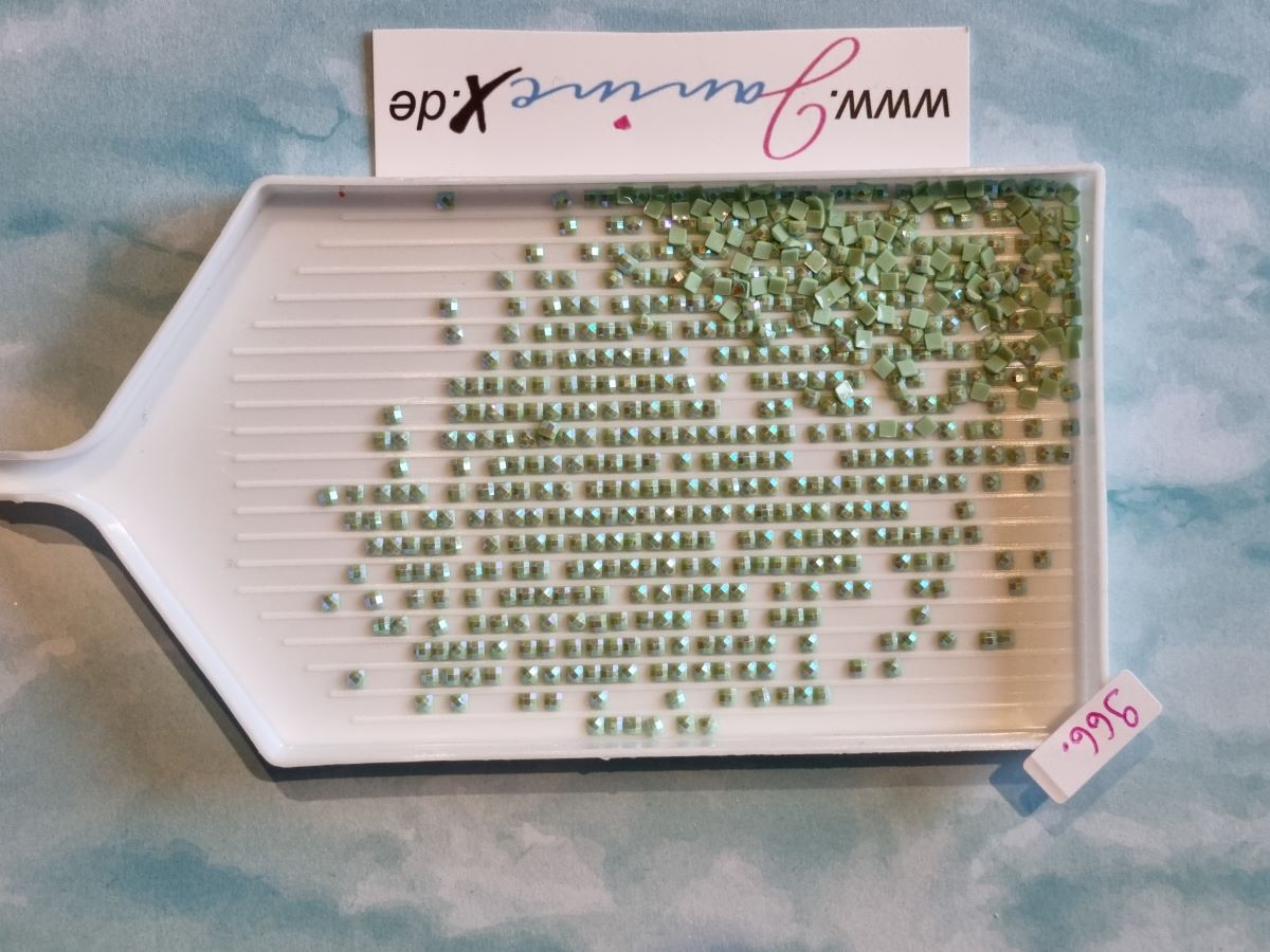AB Steine eckig – Farbnummern DMC 900 bis 999