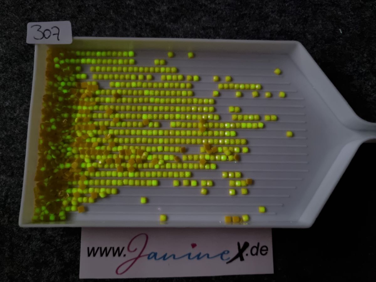 Steine dark glow - nachtleuchtend - ECKIG - #307