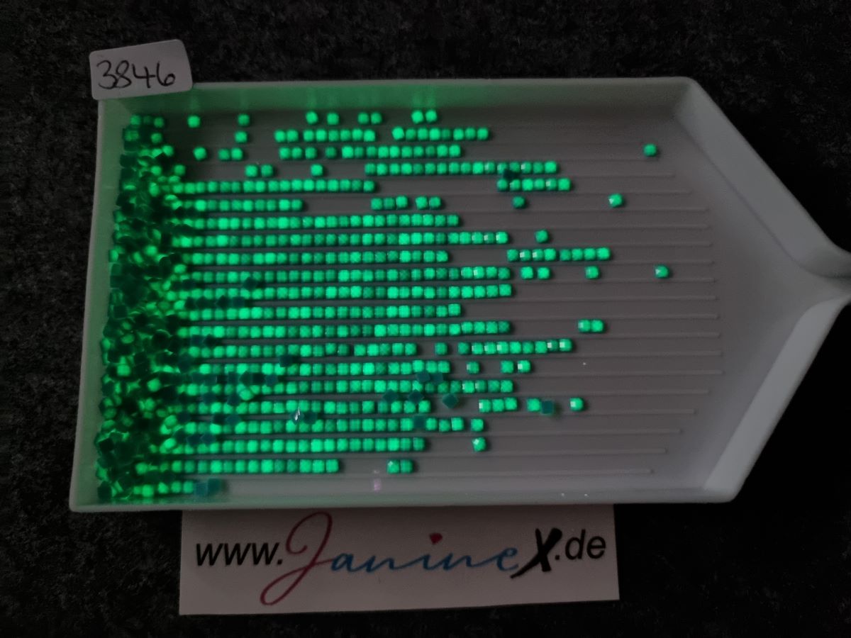 Steine dark glow - nachtleuchtend - ECKIG - #3846