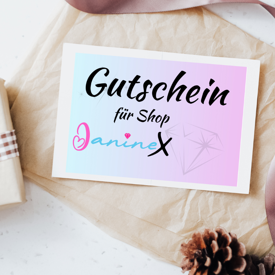 Geschenk Gutschein für den Shop JanineX