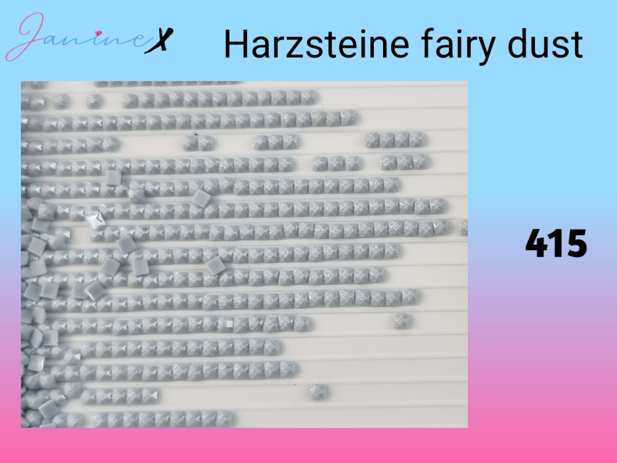 HARZ FairyDust (Schimmersteine) ECKIG - DMC 150 - 999