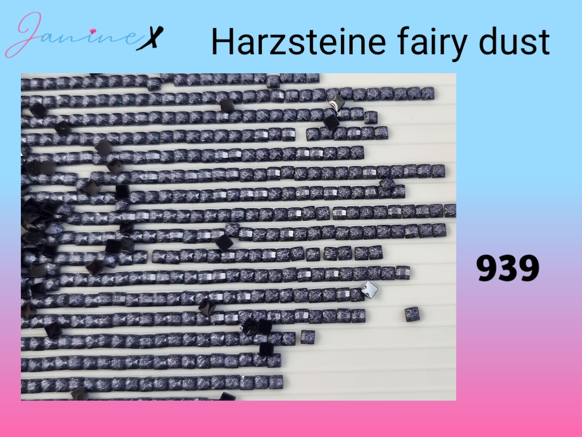 HARZ FairyDust (Schimmersteine) ECKIG - DMC 150 - 999