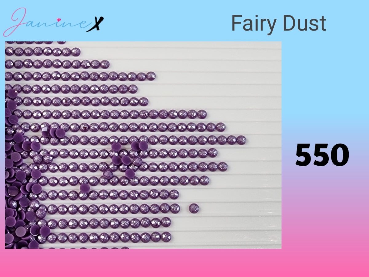 HARZ FairyDust (Schimmersteine) RUND - wähle deine Farbe