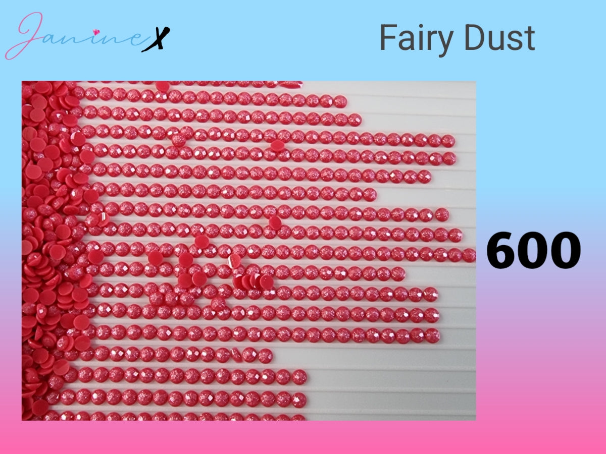 HARZ FairyDust (Schimmersteine) RUND - wähle deine Farbe