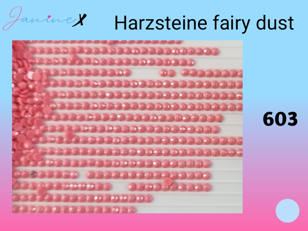 HARZ FairyDust (Schimmersteine) RUND - wähle deine Farbe