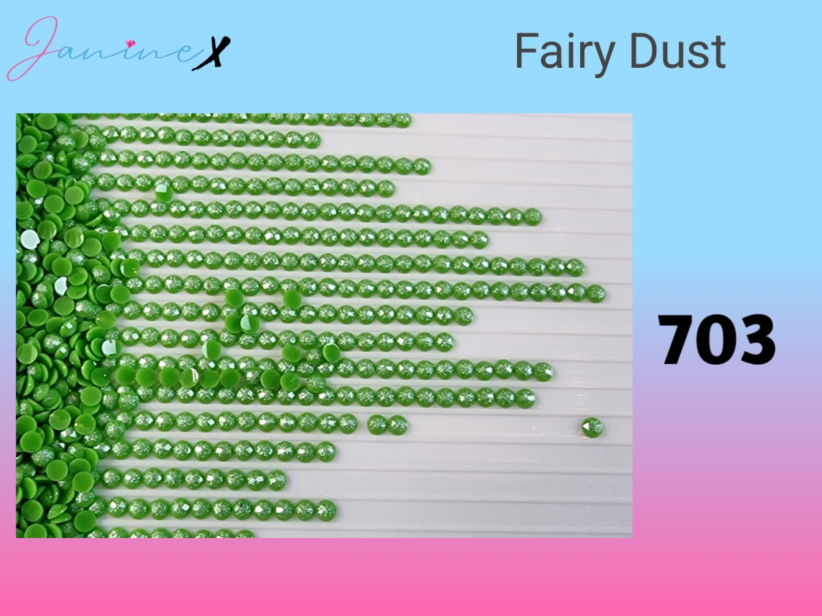 HARZ FairyDust (Schimmersteine) RUND - wähle deine Farbe