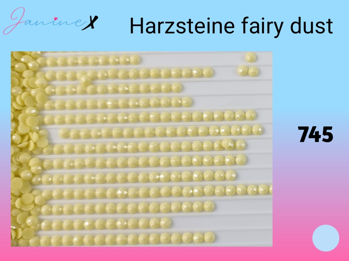 HARZ FairyDust (Schimmersteine) RUND - wähle deine Farbe