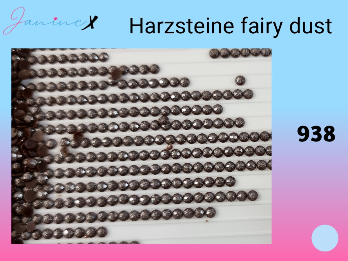 HARZ FairyDust (Schimmersteine) RUND - wähle deine Farbe