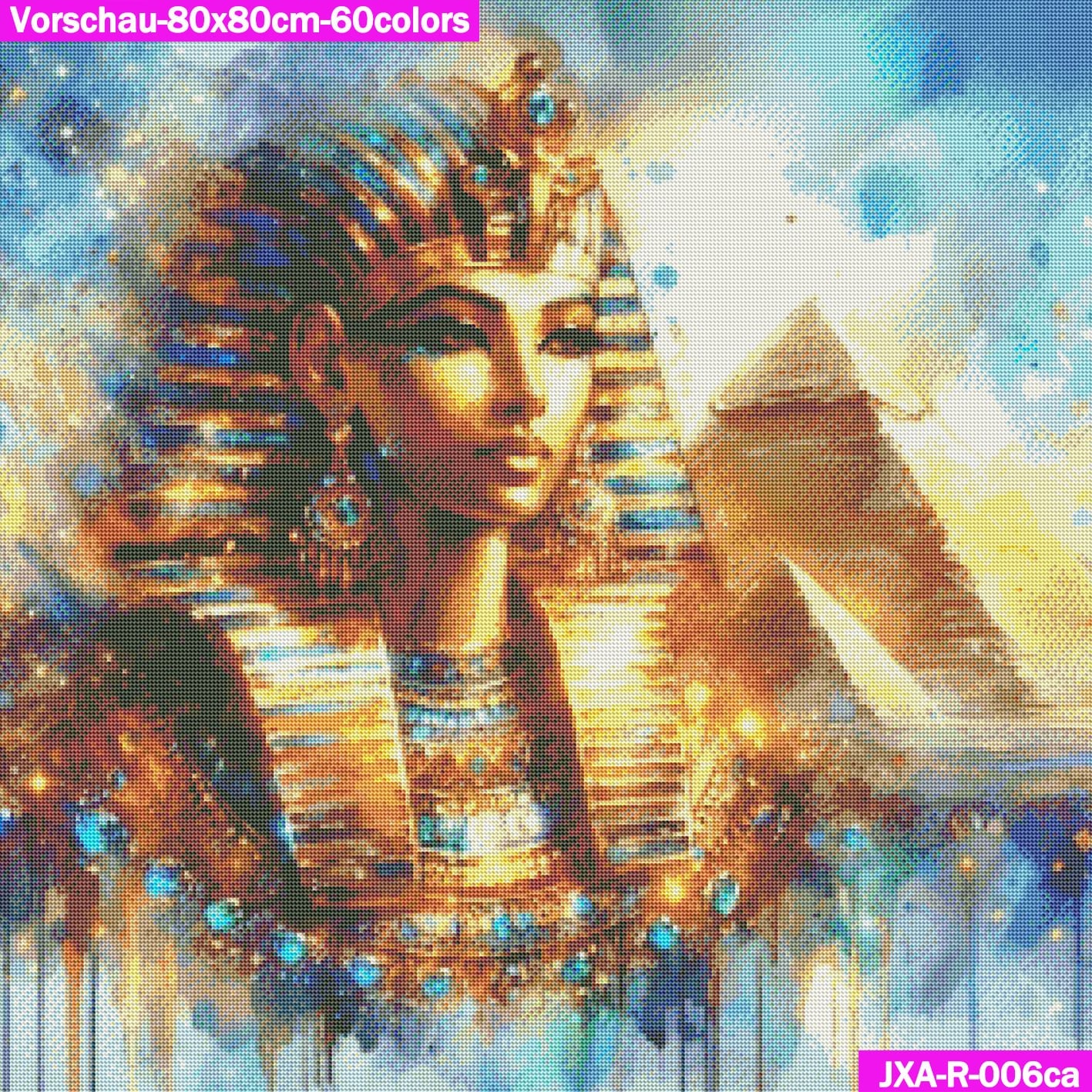 VORBESTELLUNG Diamond Painting RUND JXA-006 - ägyptische Queen Aliya