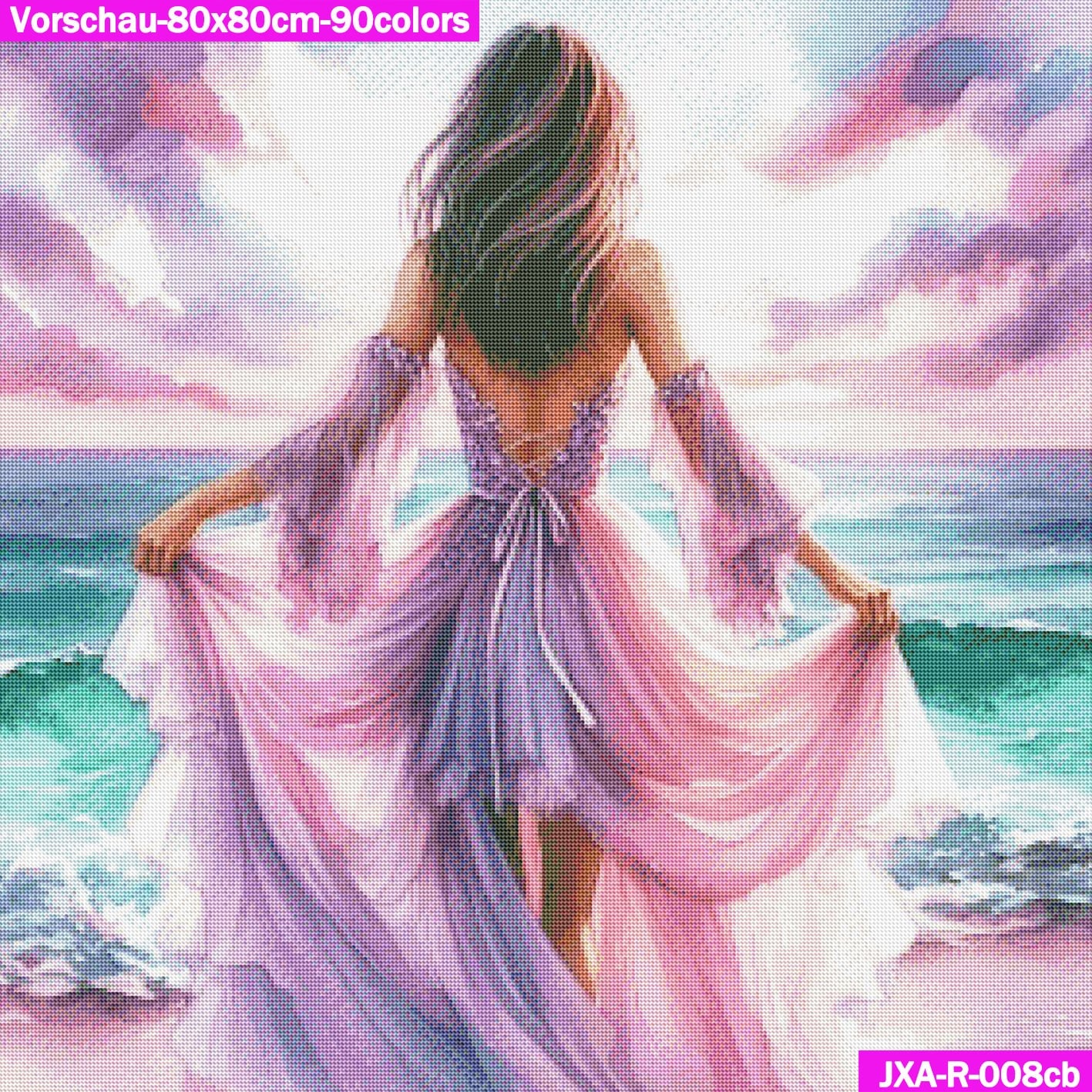 VORBESTELLUNG Diamond Painting RUND JXA-008 - Strandschönheit