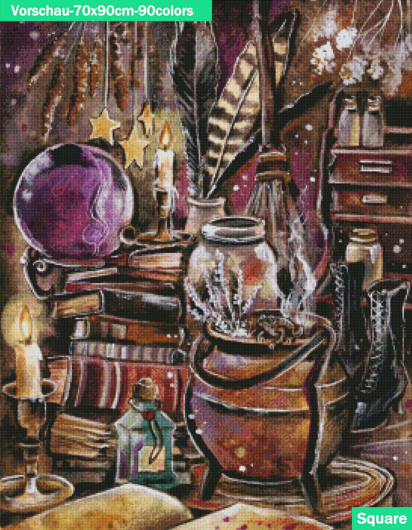 VORBESTELLUNG Diamond Painting MIT eckigen Steine JX-0005 - Harena`s Artwork "Zaubertrank"