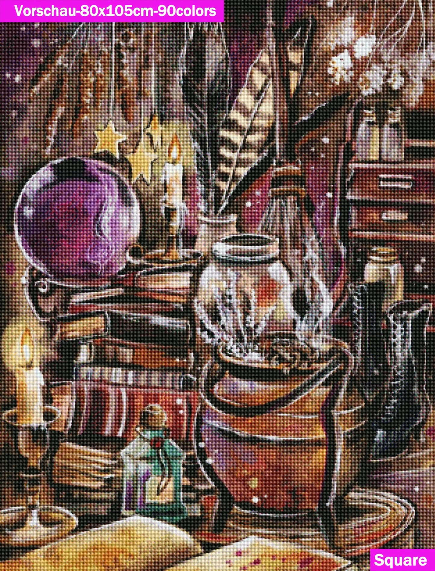 VORBESTELLUNG Diamond Painting MIT eckigen Steine JX-0005 - Harena`s Artwork "Zaubertrank"