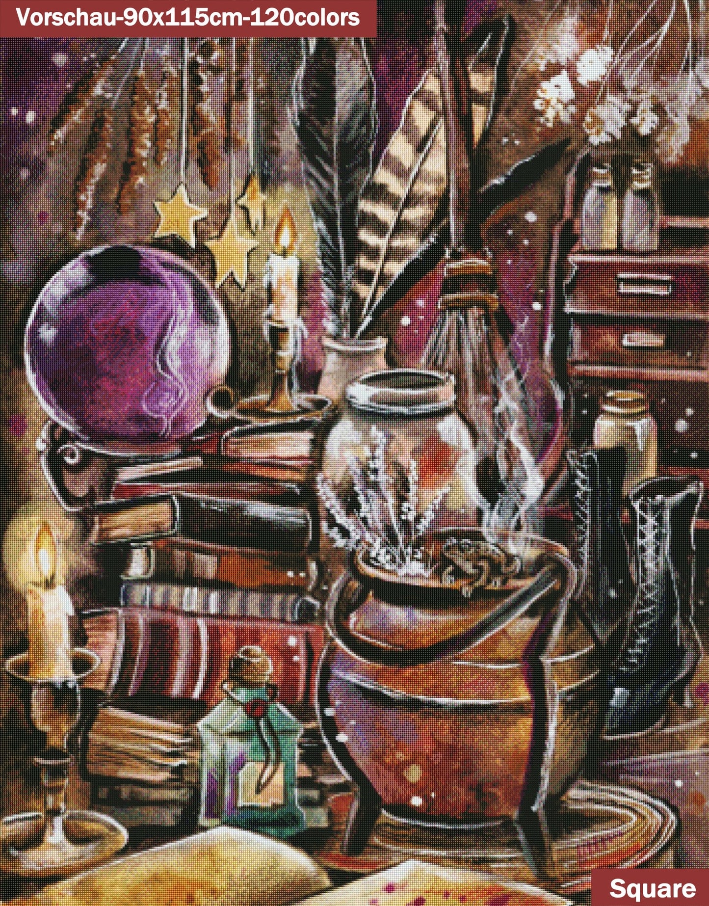 VORBESTELLUNG Diamond Painting MIT eckigen Steine JX-0005 - Harena`s Artwork "Zaubertrank"