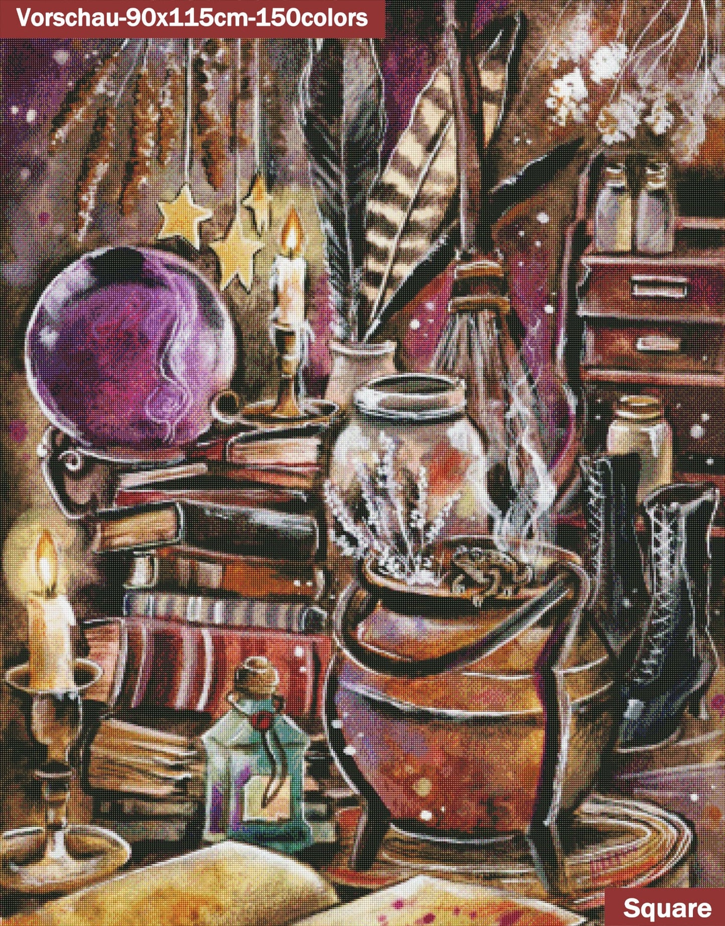 VORBESTELLUNG Diamond Painting MIT eckigen Steine JX-0005 - Harena`s Artwork "Zaubertrank"