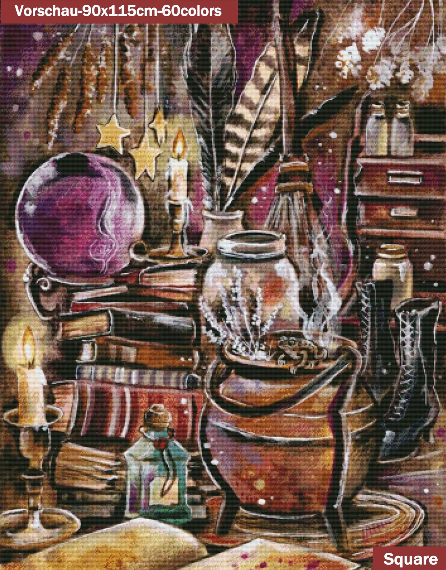 VORBESTELLUNG Diamond Painting MIT eckigen Steine JX-0005 - Harena`s Artwork "Zaubertrank"