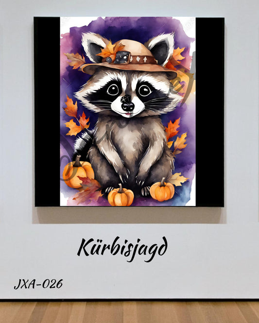 VORBESTELLUNG Diamond Painting ECKIG JXA-026 - Kürbisjagd