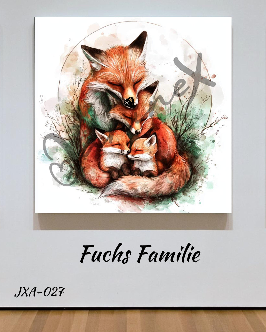 VORBESTELLUNG Diamond Painting ECKIG JXA-027 - Fuchs Familie