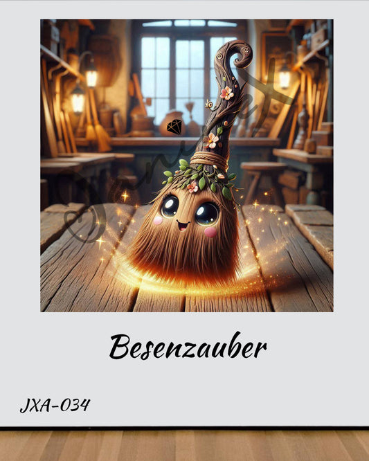 VORBESTELLUNG Diamond Painting ECKIG JXA-034 - Besenzauber