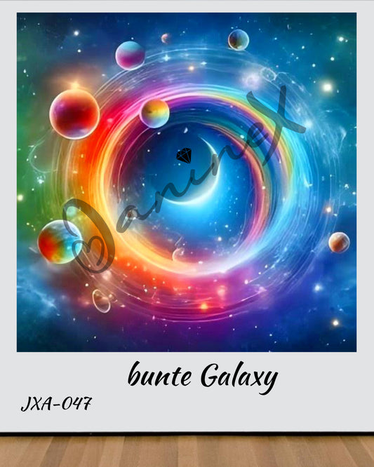 VORBESTELLUNG Diamond Painting ECKIG JXA-047 - bunte Galaxy