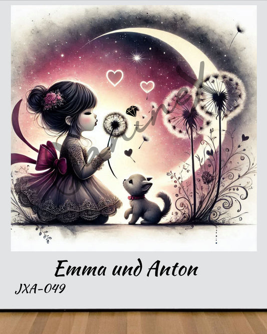 VORBESTELLUNG Diamond Painting ECKIG JXA-049 - Emma und Anton